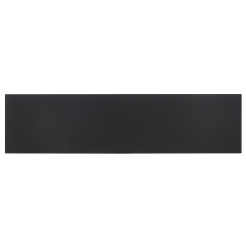 Safavieh Lilith Wavy Wood Console in Matte Black