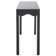 Safavieh Lilith Wavy Wood Console in Matte Black
