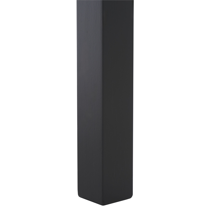 Safavieh Lilith Wavy Wood Console in Matte Black