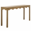 Safavieh Lilith Wavy Wood Console in Brown