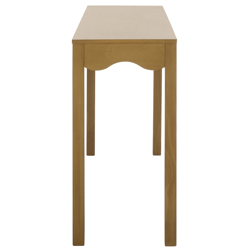 Safavieh Lilith Wavy Wood Console in Brown