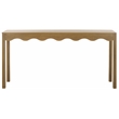 Safavieh Lilith Wavy Wood Console in Brown