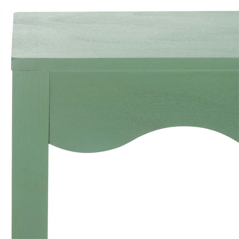 Safavieh Lilith Wavy Wood Console in Sage