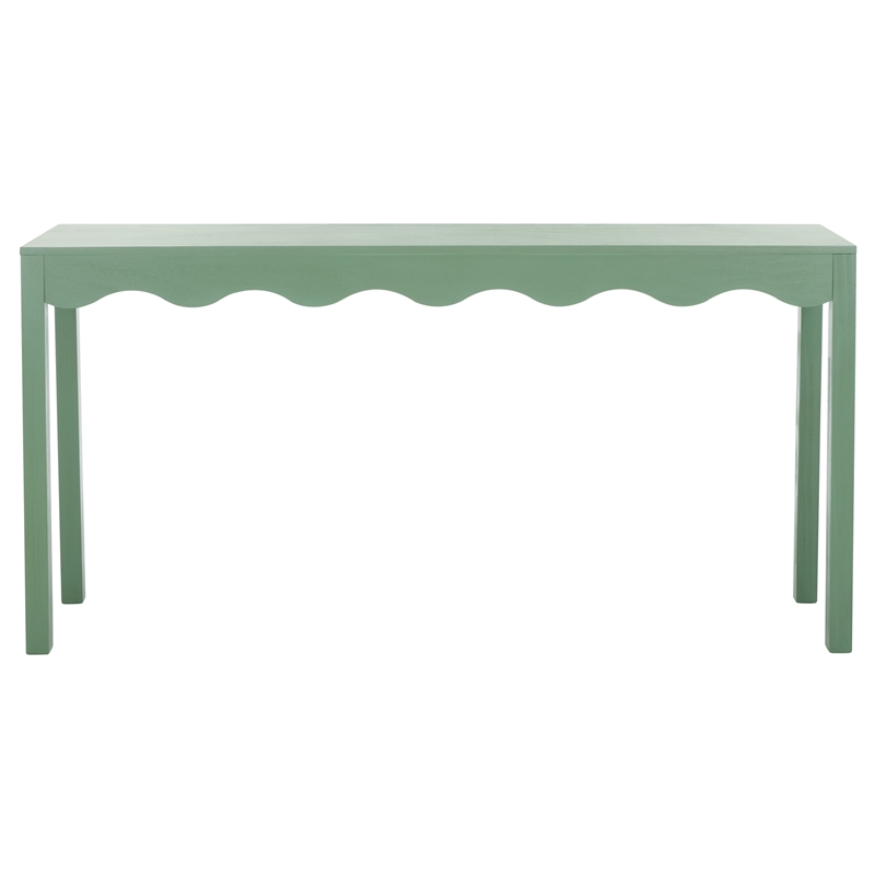 Safavieh Lilith Wavy Wood Console in Sage