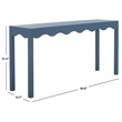 Safavieh Lilith Wavy Wood Console in Blue