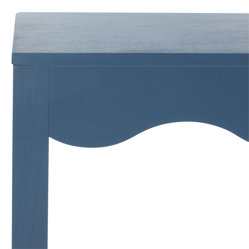 Safavieh Lilith Wavy Wood Console in Blue