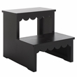 Safavieh Haven Wood 2 Step Stool  in Matte Black