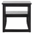 Safavieh Haven Wood 2 Step Stool  in Matte Black