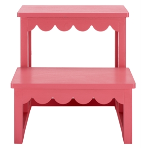 Safavieh Haven Wood 2 Step Stool in Pink