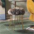 Safavieh Caspian Wood Foot Stool in Gray