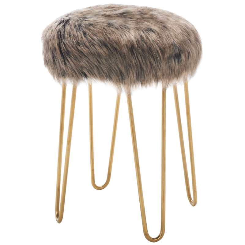 Safavieh Caspian Wood Foot Stool in Gray