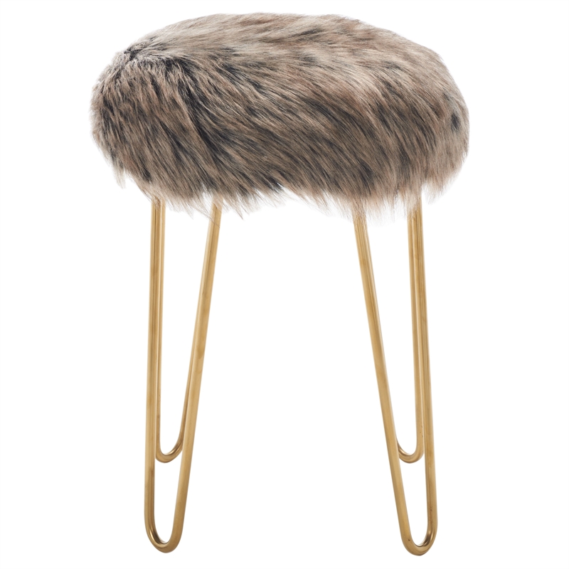 Safavieh Caspian Wood Foot Stool in Gray