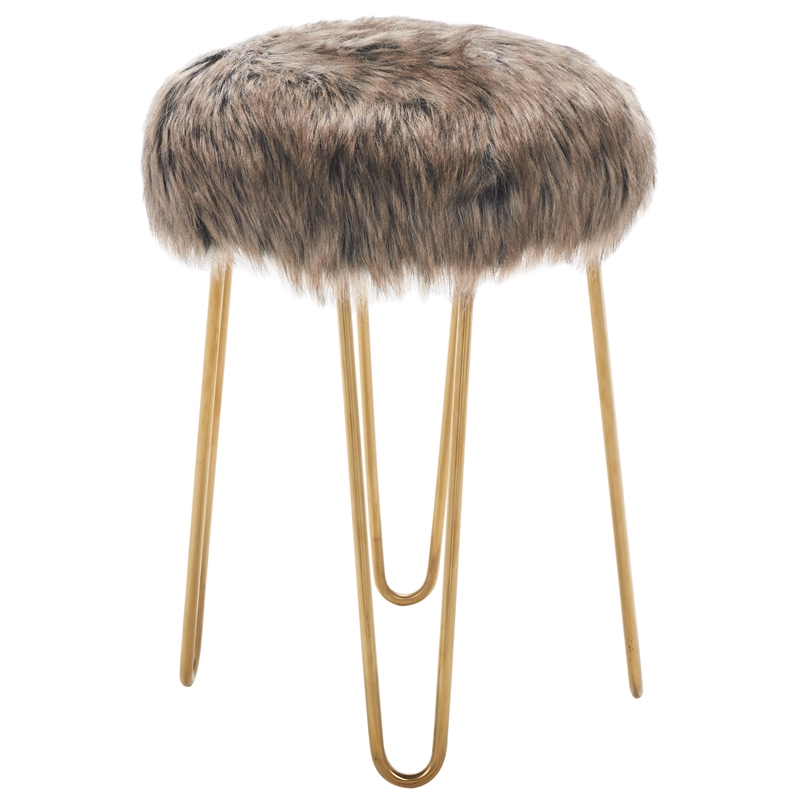 Safavieh Caspian Wood Foot Stool in Gray