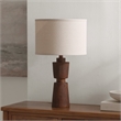 Safavieh Nici Resin Table Lamp in Brown