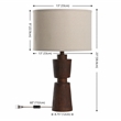 Safavieh Nici Resin Table Lamp in Brown