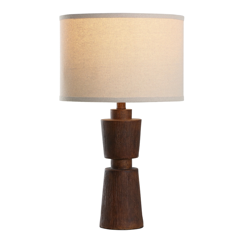 Safavieh Nici Resin Table Lamp in Brown