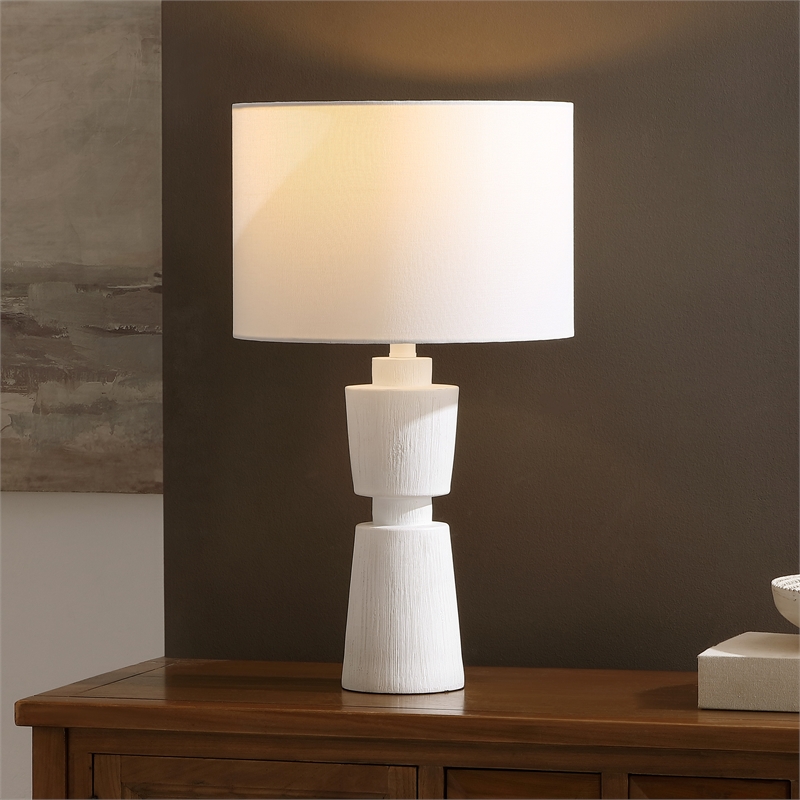 Safavieh Nici Resin Table Lamp in White