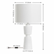 Safavieh Nici Resin Table Lamp in White