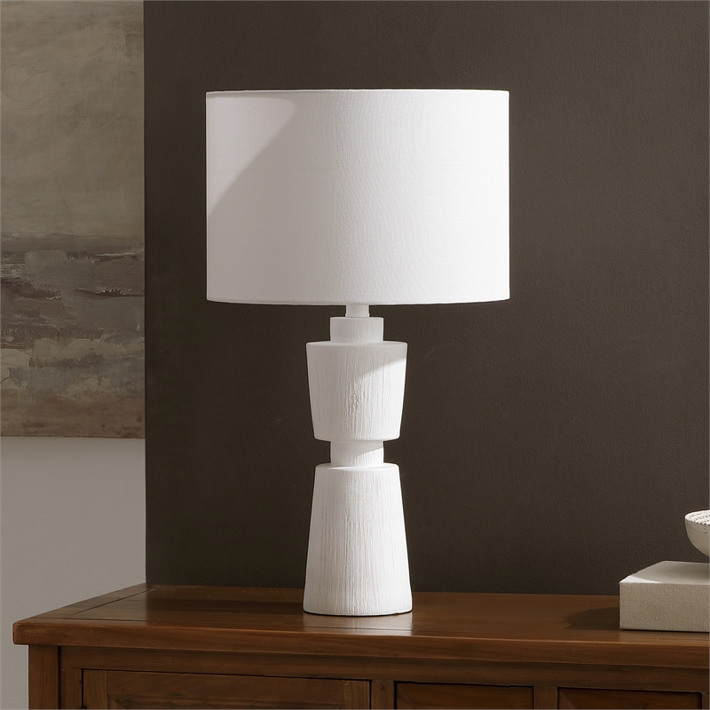 Safavieh Nici Resin Table Lamp in White