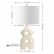 Safavieh Era Resin Table Lamp in Cream