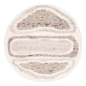 Safavieh Casablanca 6'-0&quot x 6'-0&quot Wool Hand Knotted Rug in Ivory / Brown