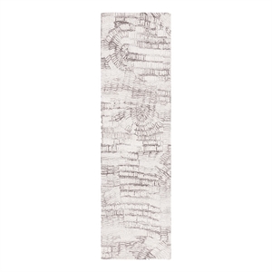 Safavieh Glamour 2'-3&quot x 8'-0&quot Wool Hand Tufted Rug in Brown / Ivory