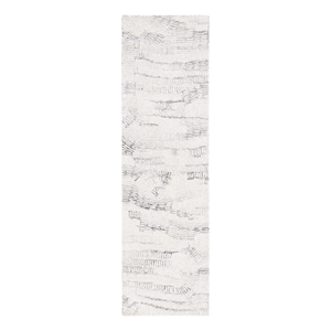 Safavieh Glamour 2'-3&quot x 8'-0&quot Wool Hand Tufted Rug in Gray / Ivory