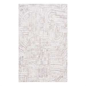 Safavieh Glamour 8'-0&quot x 10'-0&quot Wool Hand Tufted Rug in Brown / Ivory