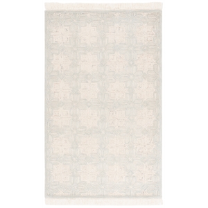 Safavieh Ikat 3'-0&quot x 5'-0&quot Wool Hand Tufted Rug in Ivory / Light Blue