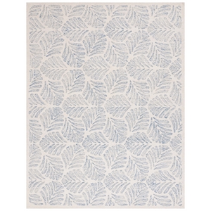 Safavieh Jardin 8'-0&quot x 10'-0&quot Wool Hand Tufted Rug in Ivory / Blue