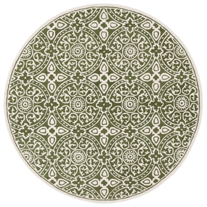 Safavieh Metro 6'-0&quot x 6'-0&quot Wool Hand Tufted Rug in Green / Ivory