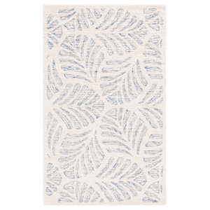 Safavieh Jardin 3'-0&quot x 5'-0&quot Wool Hand Tufted Rug in Ivory / Blue