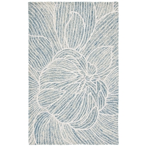 Safavieh Metro 3'-0&quot x 5'-0&quot Wool and Cotton Hand Tufted Rug in Blue / Ivory