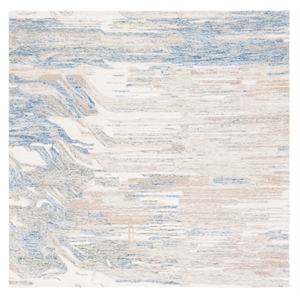 Safavieh Metro 6'-0&quot x 6'-0&quot Wool and Cotton Hand Tufted Rug in Ivory / Natural