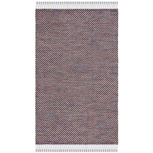 Safavieh Montauk 4'-0&quot x 6'-0&quot Cotton Flat Weave Rug in Red / Yellow