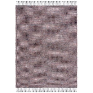 Safavieh Montauk 8'-0&quot x 10'-0&quot Cotton Flat Weave Rug in Red / Yellow