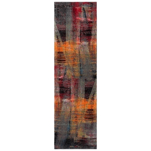 Safavieh Porcello 2'-3&quot x 14'-0&quot Polypropylene Power Loomed Rug in Multi-Color