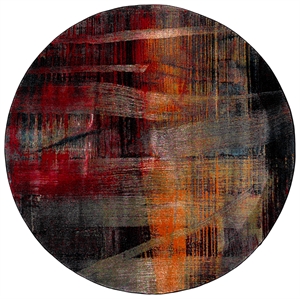 Safavieh Porcello 5'-3&quot x 5'-3&quot Polypropylene Power Loomed Rug in Multi-Color
