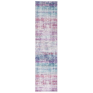 Safavieh Skyler 2'-0&quot x 8'-0&quot  Polypropylene Power Loomed Rug in Silver / Purple