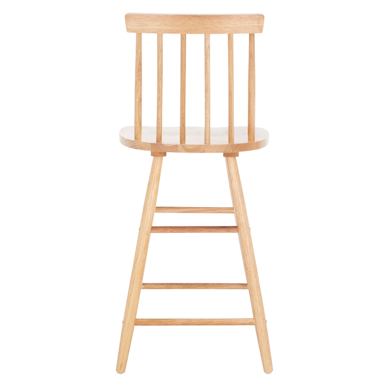 Safavieh May Wood Counter Stool in Natural