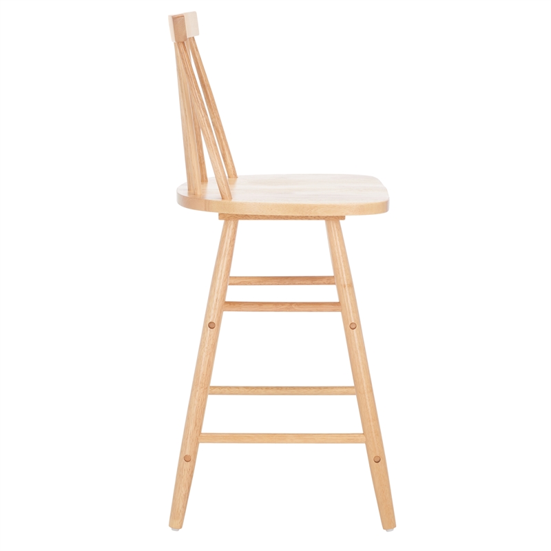 Safavieh May Wood Counter Stool in Natural