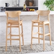Safavieh Thaxton Wood Bar Stool  in Natural