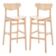 Safavieh Thaxton Wood Bar Stool  in Natural