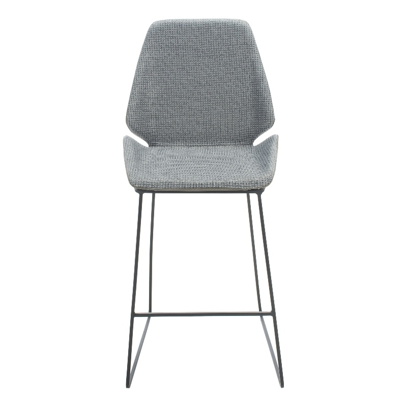 Safavieh Masami Wood and Metal Counter Stool in Gray / Black