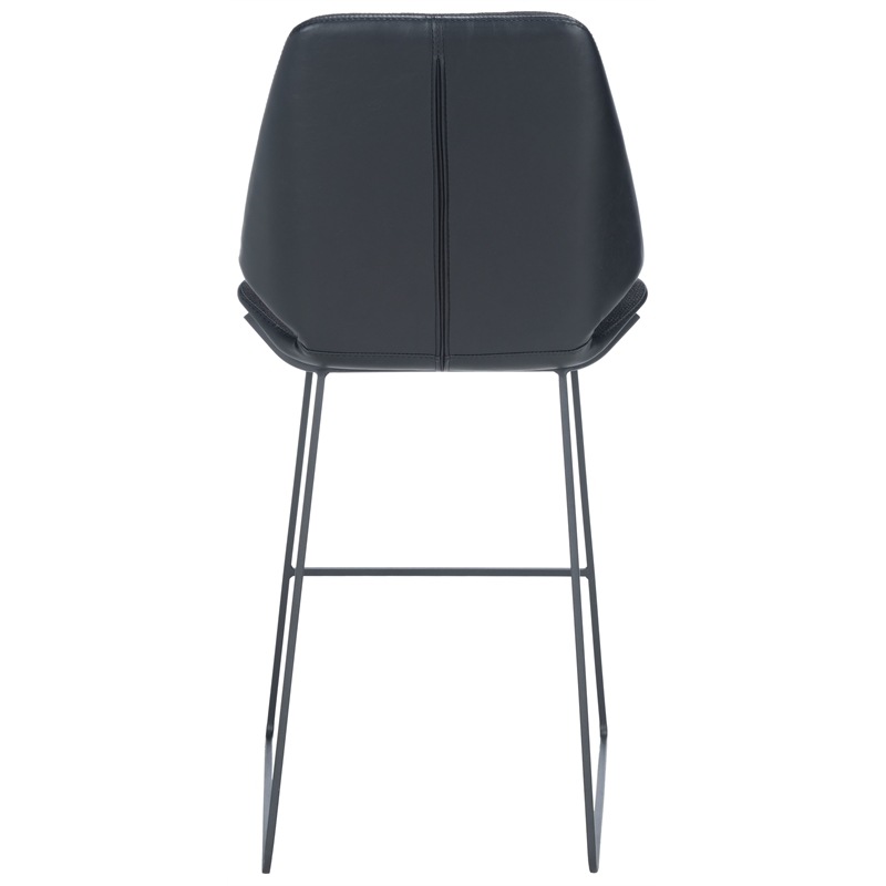 Safavieh Masami Wood and Metal Counter Stool in Black / Black