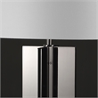 Safavieh Rollins Square Iron Table Lamp in Nickel / White