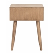 Safavieh Lyle Pine Wood One Drawer Side Table in Light Brown