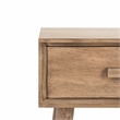 Safavieh Lyle Pine Wood One Drawer Side Table in Light Brown