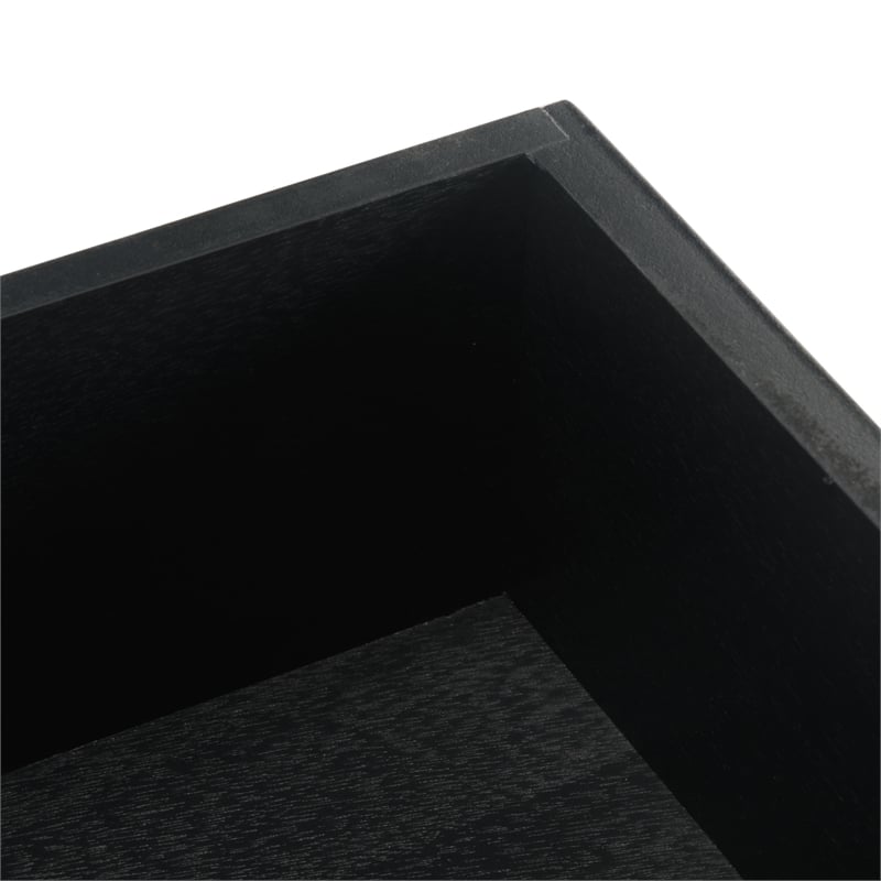 Safavieh Filbert Pine Wood Accent Table in Black