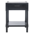 Safavieh Filbert Pine Wood Accent Table in Black